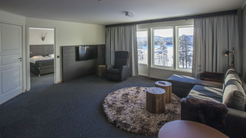 Svite med utsikt i Hotell Laponia i Arvidsjaur